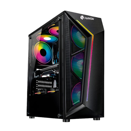 Gabinete Gamer Hayom Acabamento Vidro GB1713