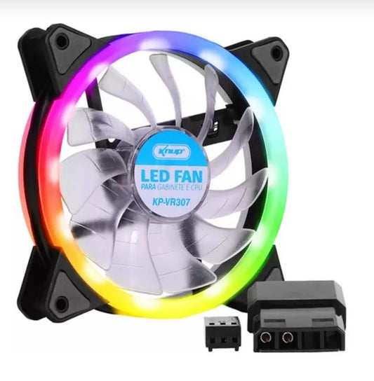 Fan para Gabinete e CPU Com Led Knup VR307