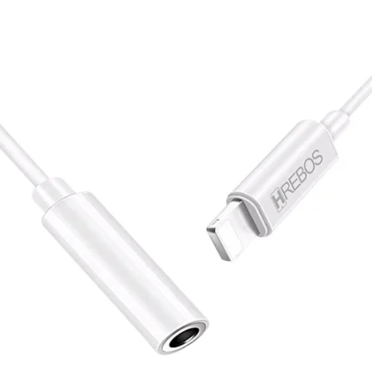 Adaptador Hrebos Lightning Para Fone P3 HS-16