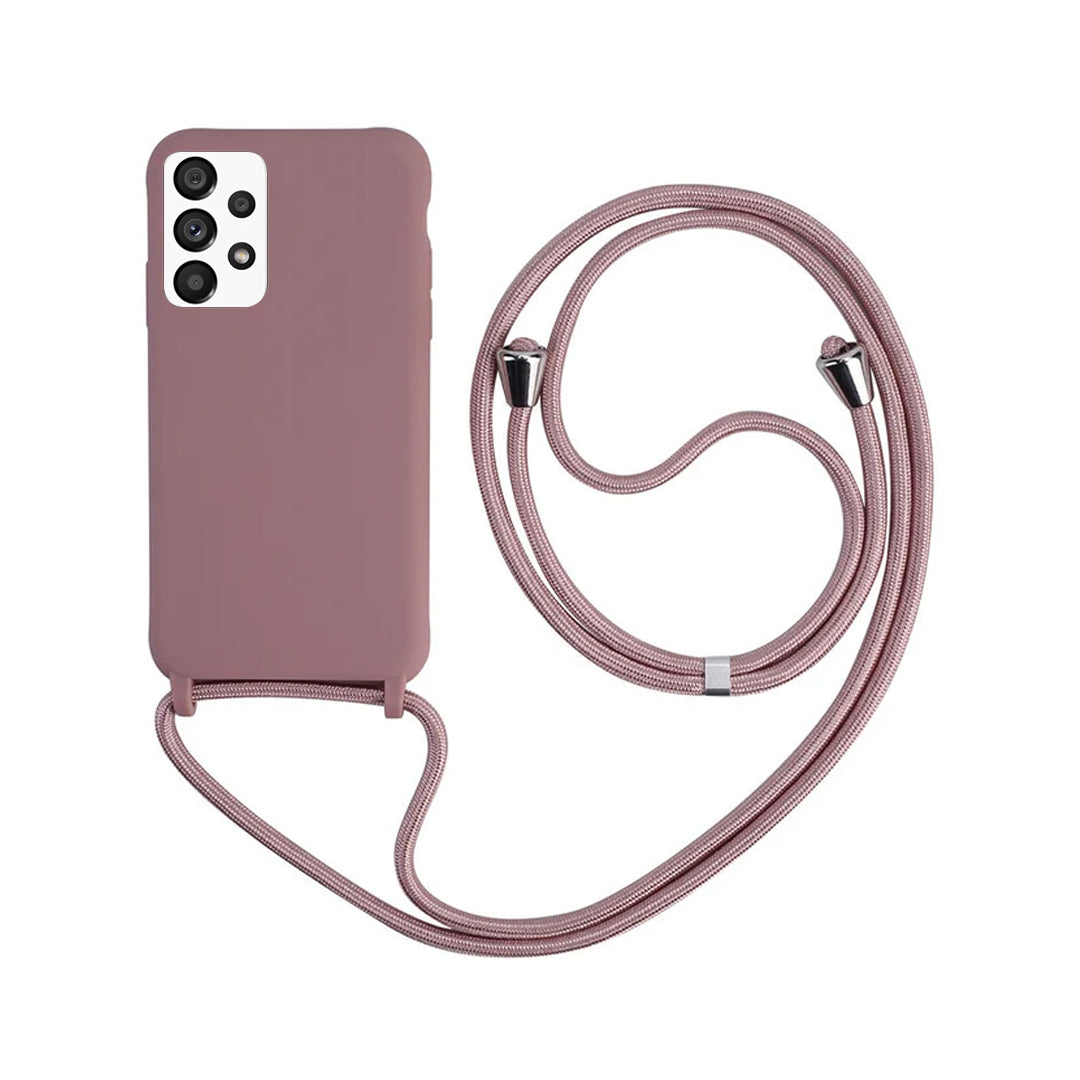 Capa com Alça Ajustável para Samsung A - Rosa