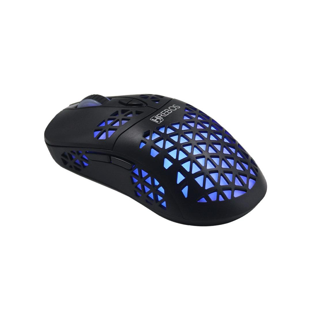 Mouse Gamer LED RGB 7 Botões 1200 DPI Hrebos HS-192