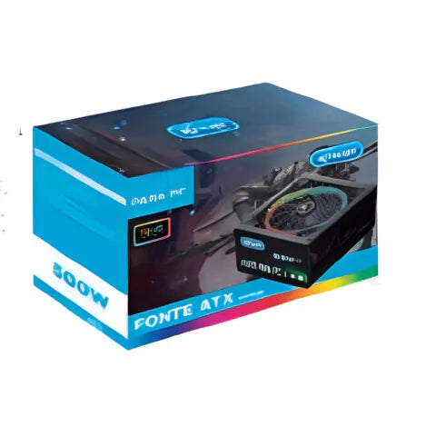 Fonte Atx 550w Real Gamer Pc Cooler 12cm RGB KP-CB206