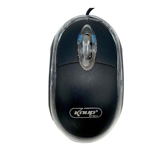 Mouse Óptico Knup Com Fio USB 2.0 Computador e Notebook KP-M611