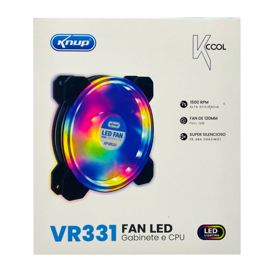Fan Knup Para Gabinete e CPU Com LED VR331