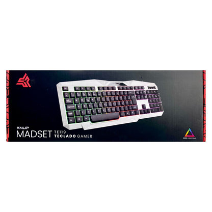 Teclado Knup Gamer Madset LED RGB TE-119