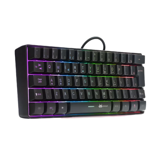Teclado Knup Gamer Mecânico USB Iluminação Programável RGB TE-100