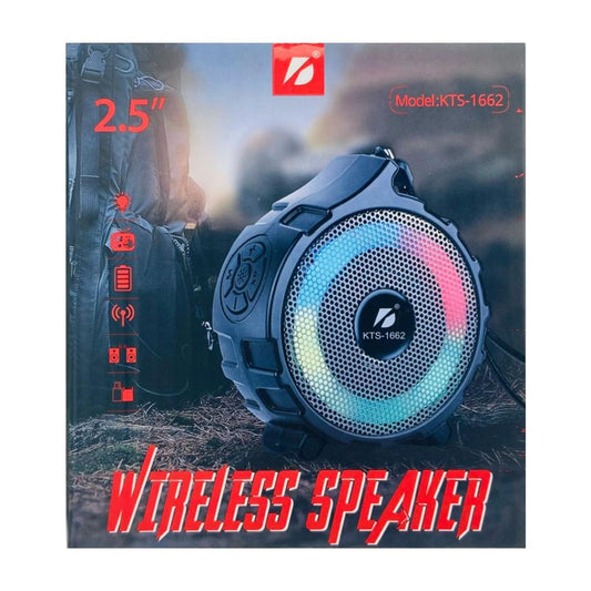 Caixa De Som Portátil Bluetooth, USB e Cartão De Memória KTS-1662