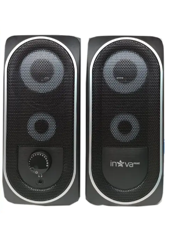 Mini Caixa de Som Inova PC e Notebook LED RGB RAD-11008