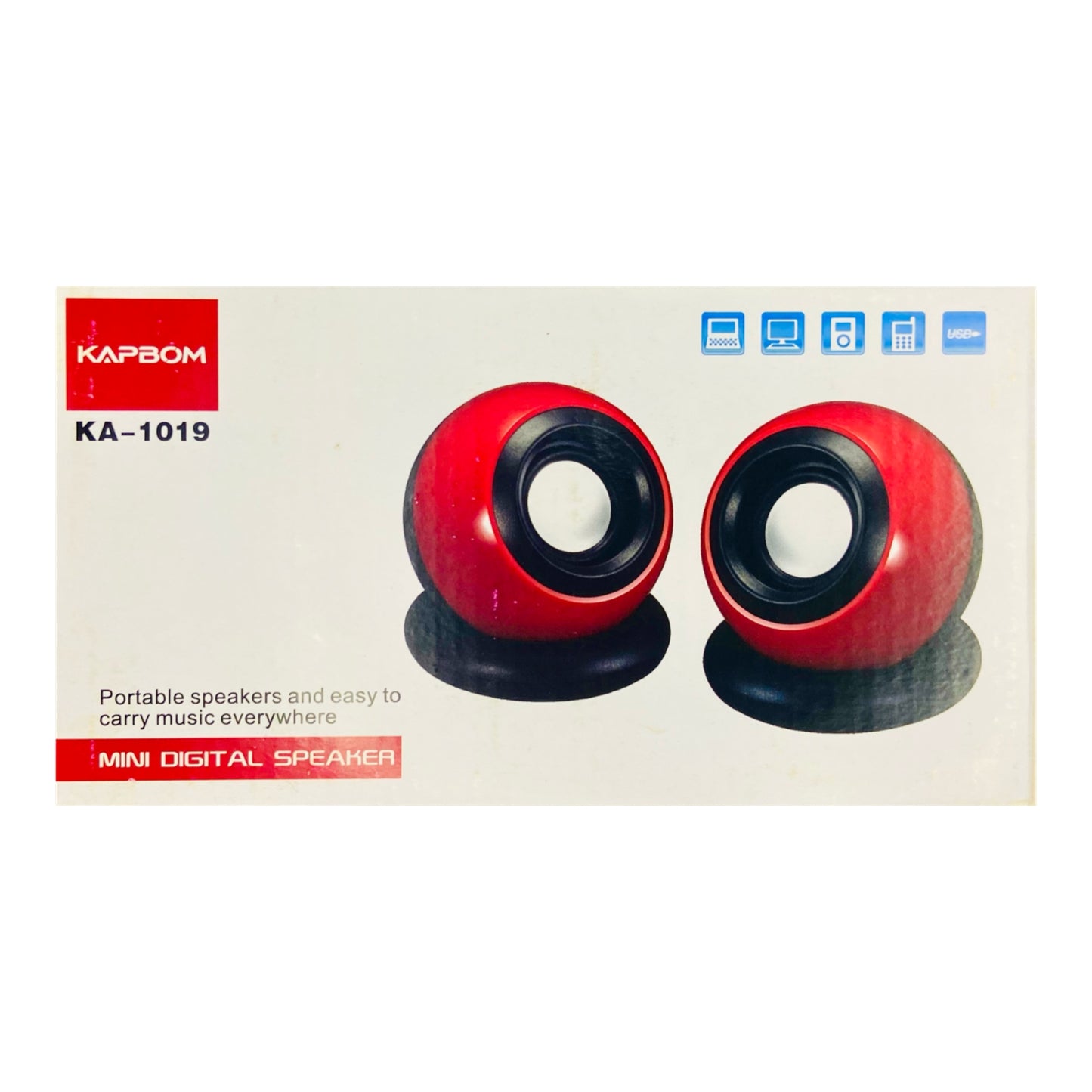 Mini Caixa de Som Kapbom PC e Notebook Speaker KA-1019