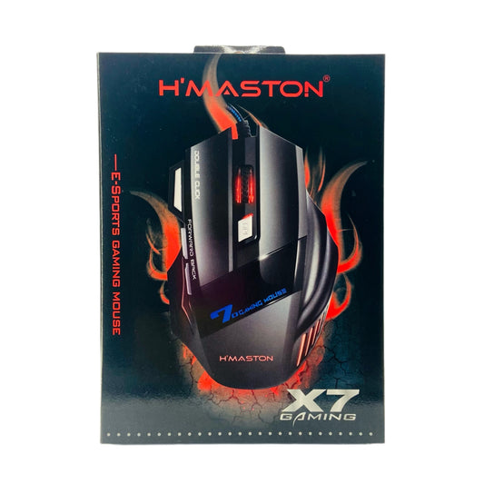 Mouse Gamer Hmaston Com Fio USB 1.3 Metros Toque Sensível X7