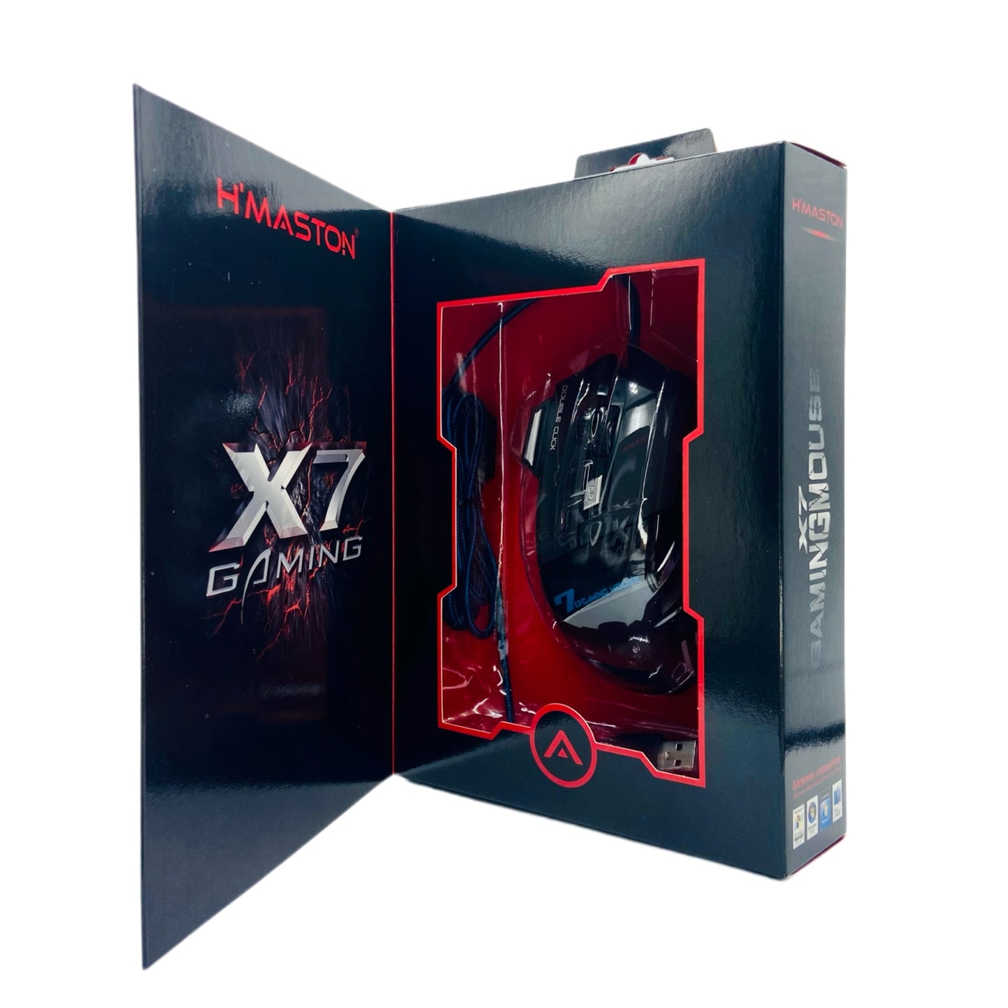 Mouse Gamer Hmaston Com Fio USB 1.3 Metros Toque Sensível X7