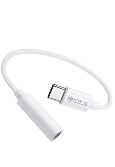 Adaptador Tipo C Hrebos Para Fone P3 HS-33