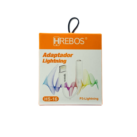 Adaptador Hrebos Lightning Para Fone P3 HS-16