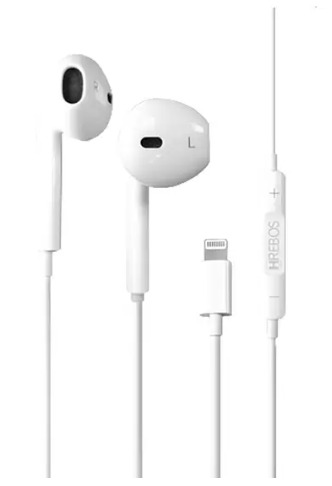 Fone de Ouvido Hrebos Para Lightning Com Fio Estéreo HS-35