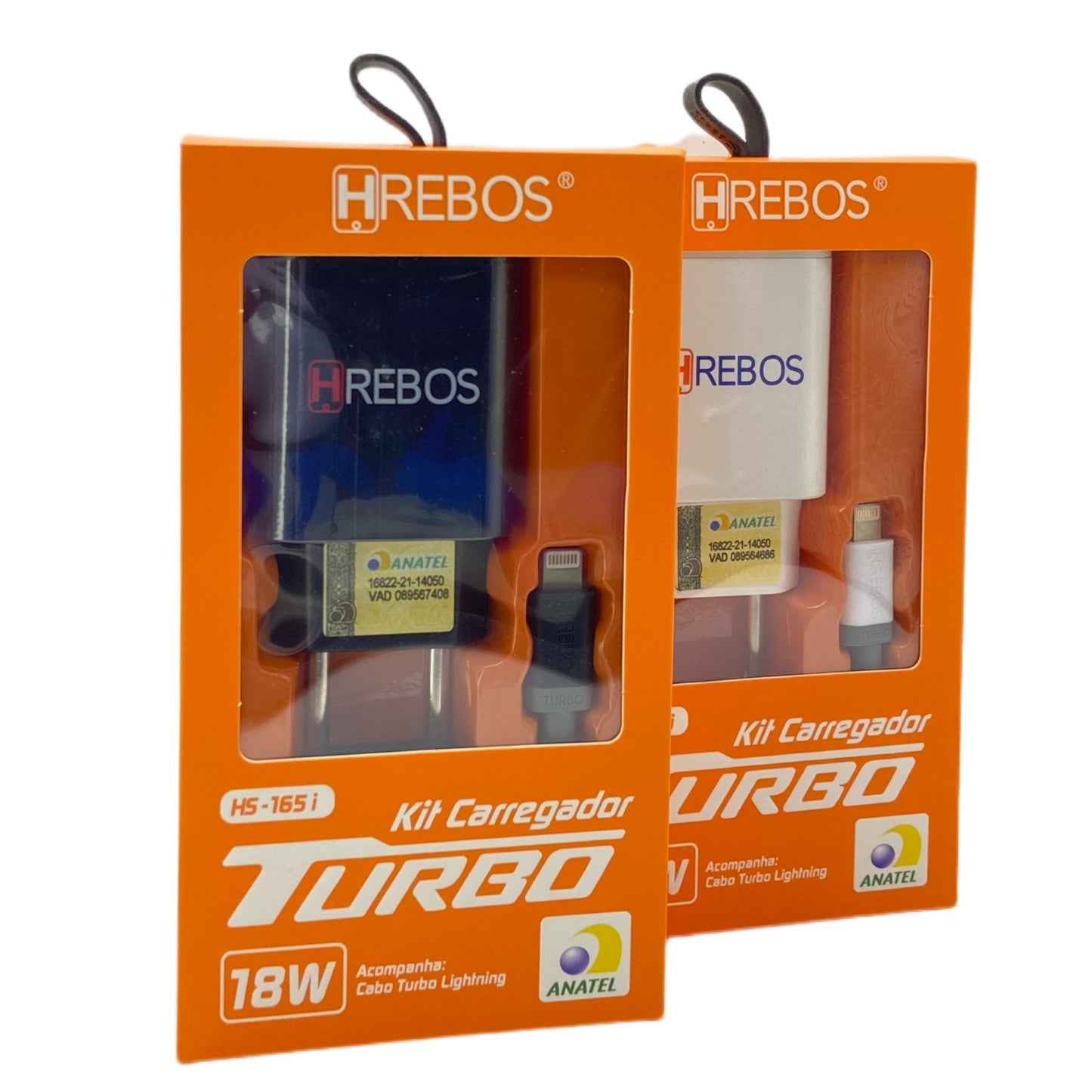 Carregador Completo Hrebos Para Lightning Turbo 18W Branco HS-165i