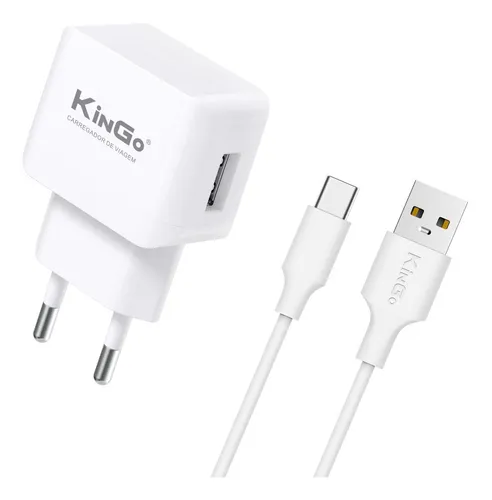 Carregador Completo Kingo Tipo C 2.1A U201