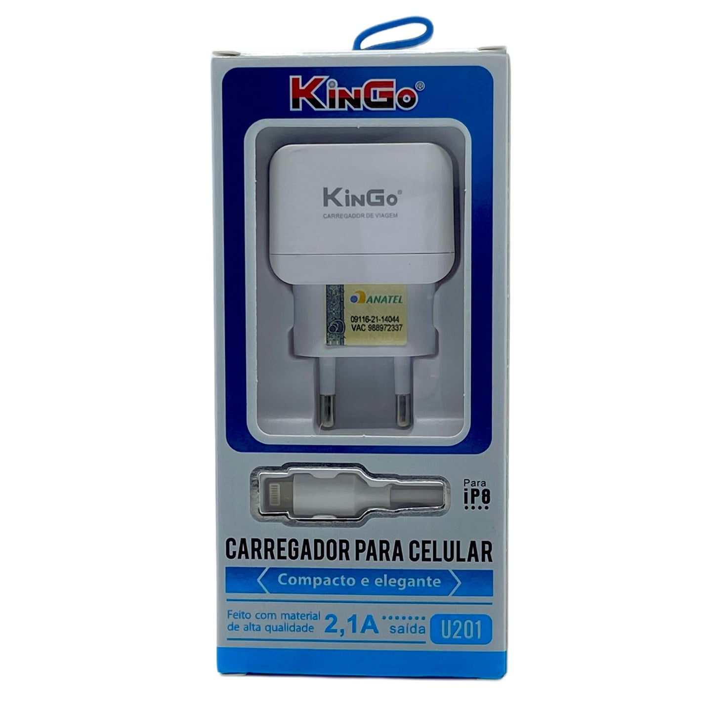 Carregador Completo Kingo Para Lightning 2.1A U201