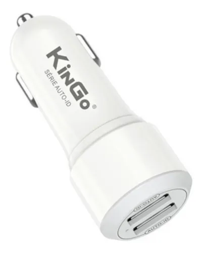 Carregador Veicular Kingo Tipo C Com Duas Entradas USB 2.4A C204
