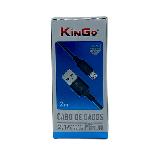 Cabo  Kingo Micro USB V8 2 Metros Preto