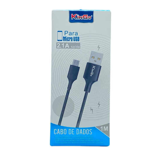 Cabo Kingo Micro USB V8 1 Metro Preto