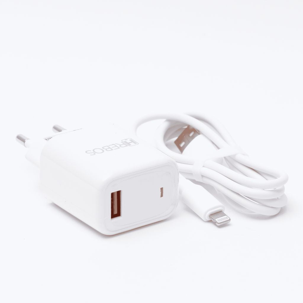 Carregador Completo Hrebos Para Lightning Fonte e Cabo 3.1A HS-151i