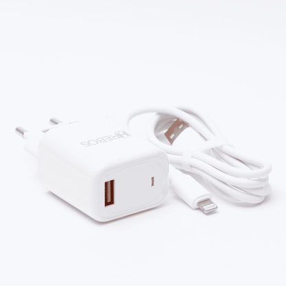 Carregador Completo Hrebos Para Lightning Fonte e Cabo 3.1A HS-151i