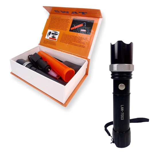 Lanterna Swat Com Sinalizador Foco Ajustável OneX LAN-7003