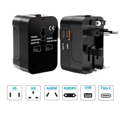 Adaptador Universal Premium Tipo-C e USB Turbo 20W