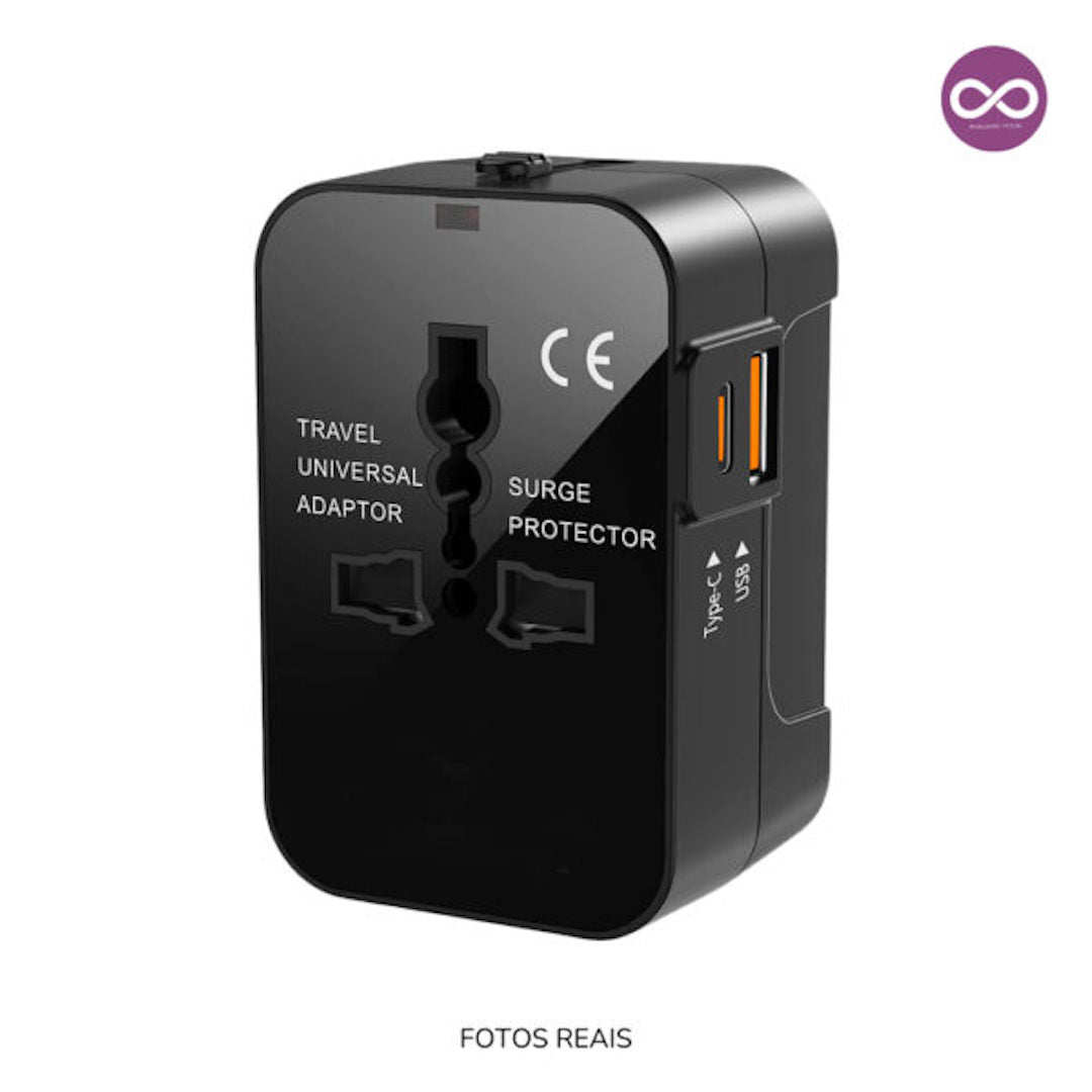 Adaptador Universal Premium Tipo-C e USB Turbo 20W