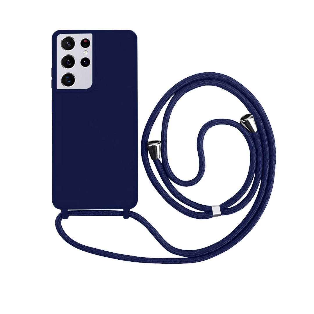 Capa com Alça Ajustável para Samsung S - Azul