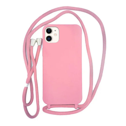 Capa com Alça para iPhone - Pink