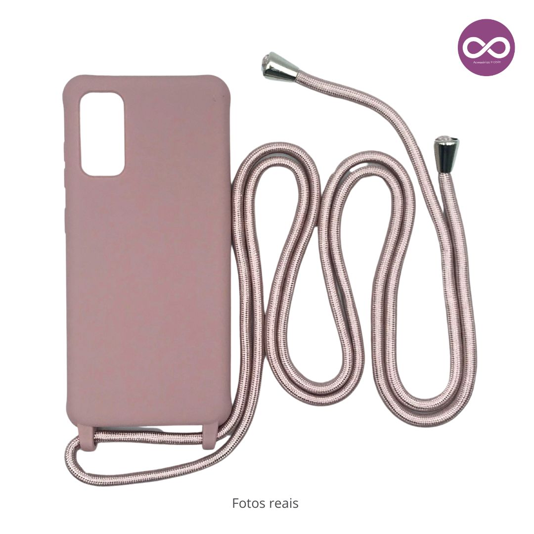 Capa com Alça Ajustável para Samsung S - Rosa