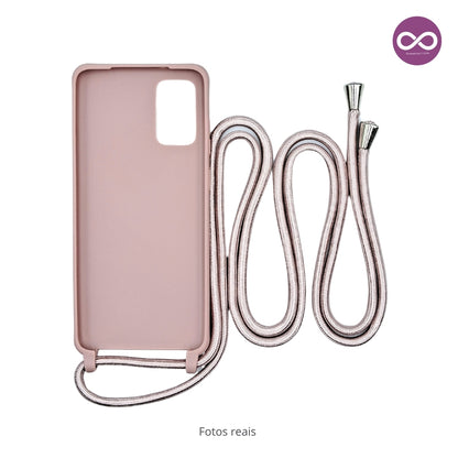 Capa com Alça Ajustável para Samsung S - Rosa