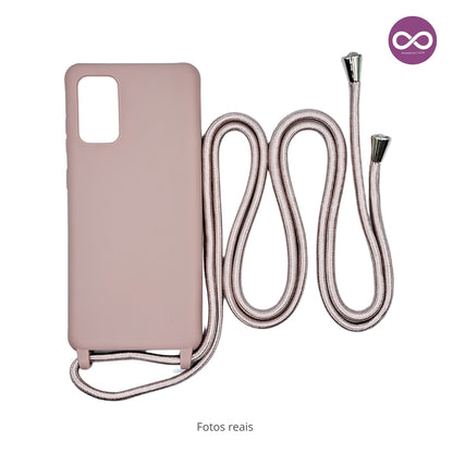 Capa com Alça Ajustável para Samsung S - Rosa