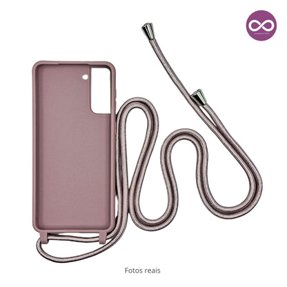 Capa com Alça Ajustável para Samsung S - Rosa