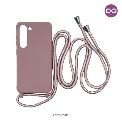 Capa com Alça Ajustável para Samsung S - Rosa