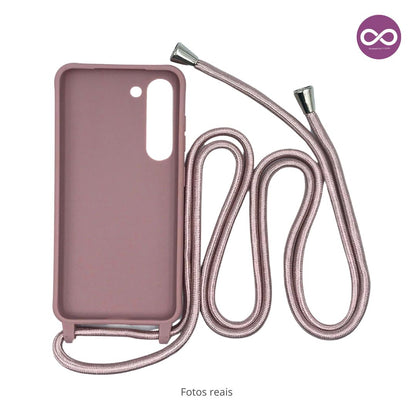 Capa com Alça Ajustável para Samsung S - Rosa