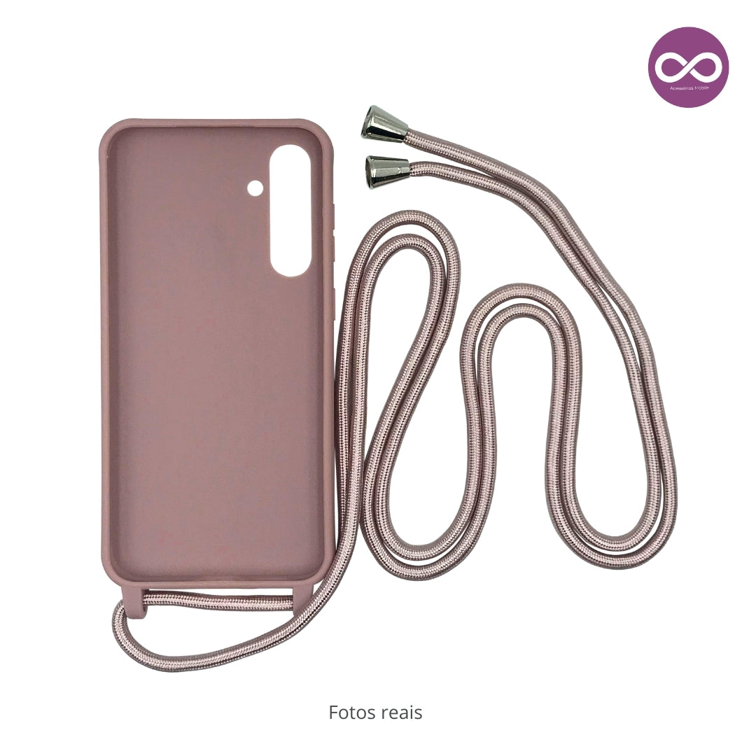 Capa com Alça Ajustável para Samsung S - Rosa