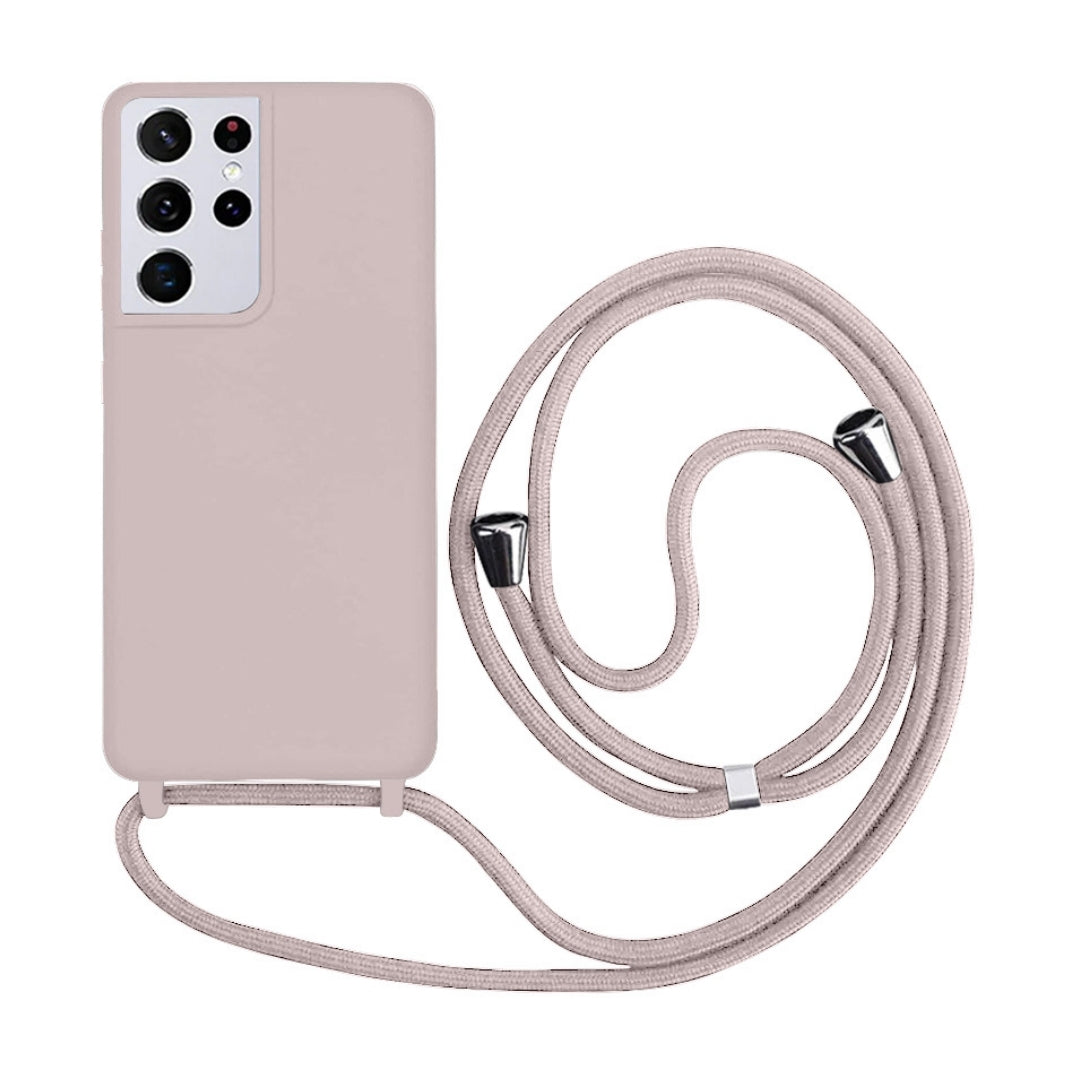 Capa com Alça Ajustável para Samsung S - Rosa