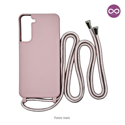 Capa com Alça Ajustável para Samsung S - Rosa