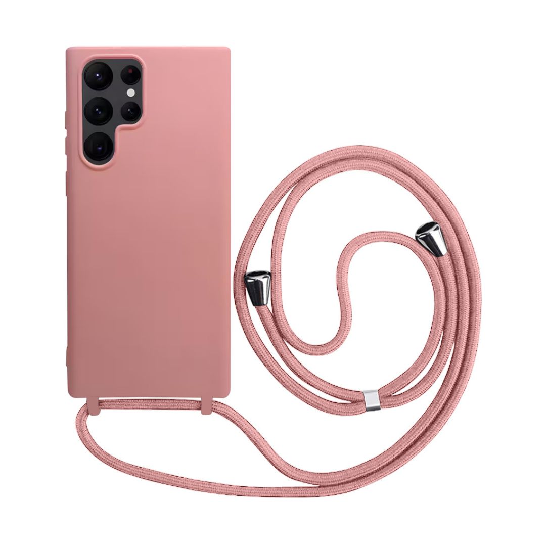 Capa com Alça Ajustável para Samsung S - Rosa
