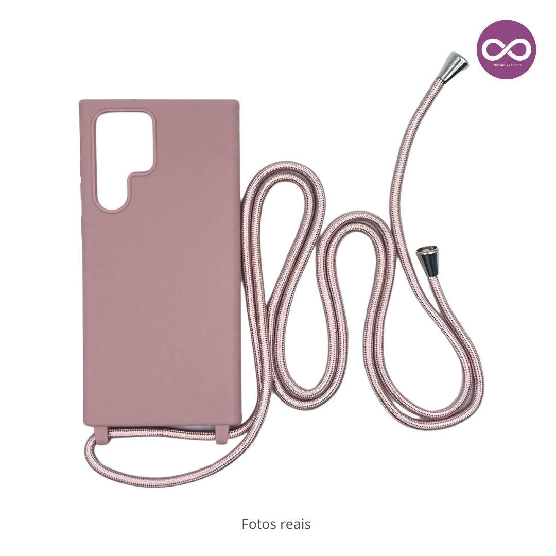 Capa com Alça Ajustável para Samsung S - Rosa