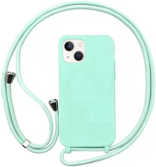Capa com Alça para iPhone - Verde Menta