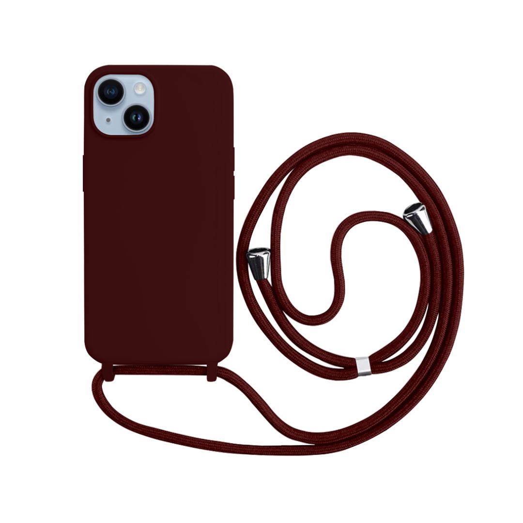 Capa com Alça para iPhone  - Vermelho Dark