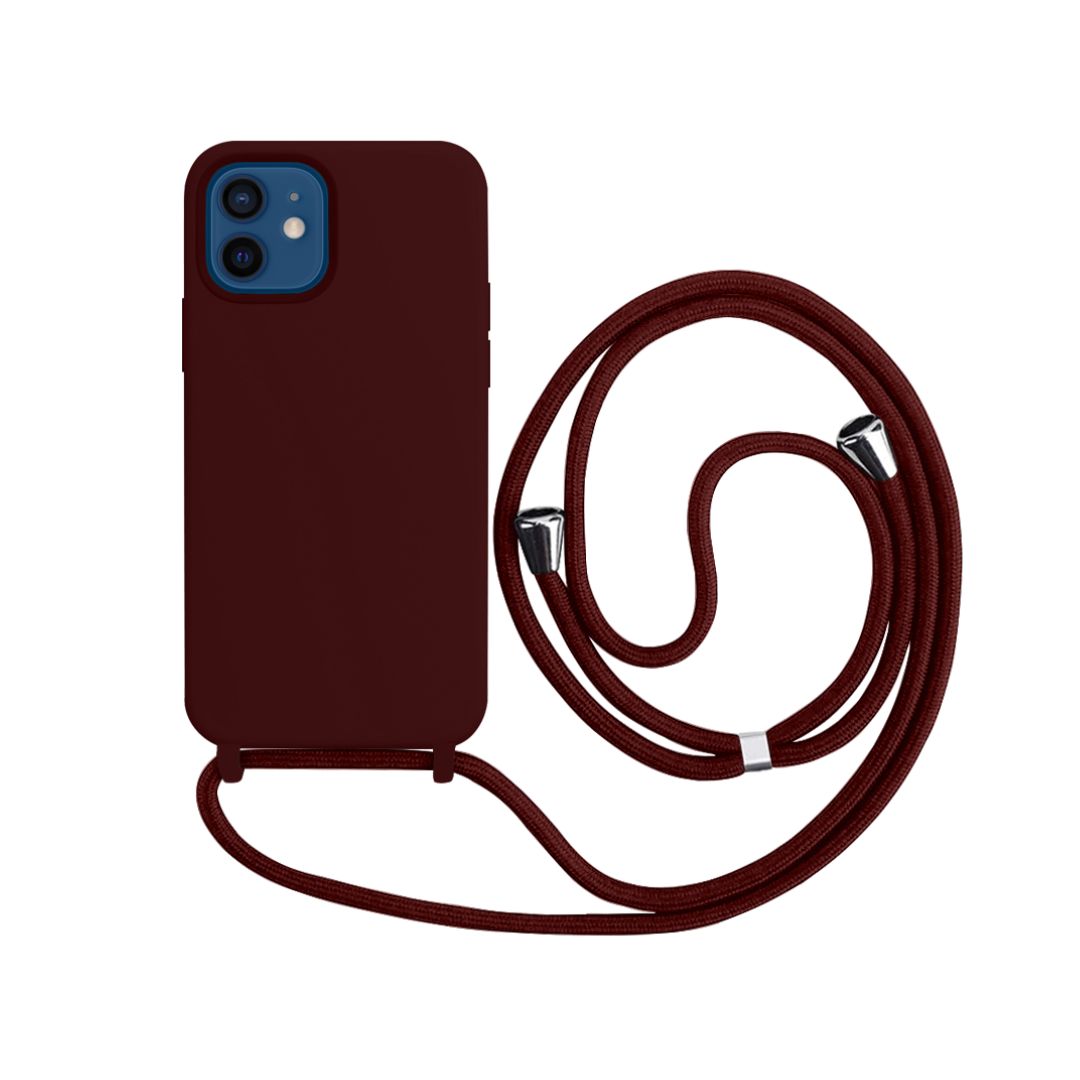 Capa com Alça para iPhone  - Vermelho Dark