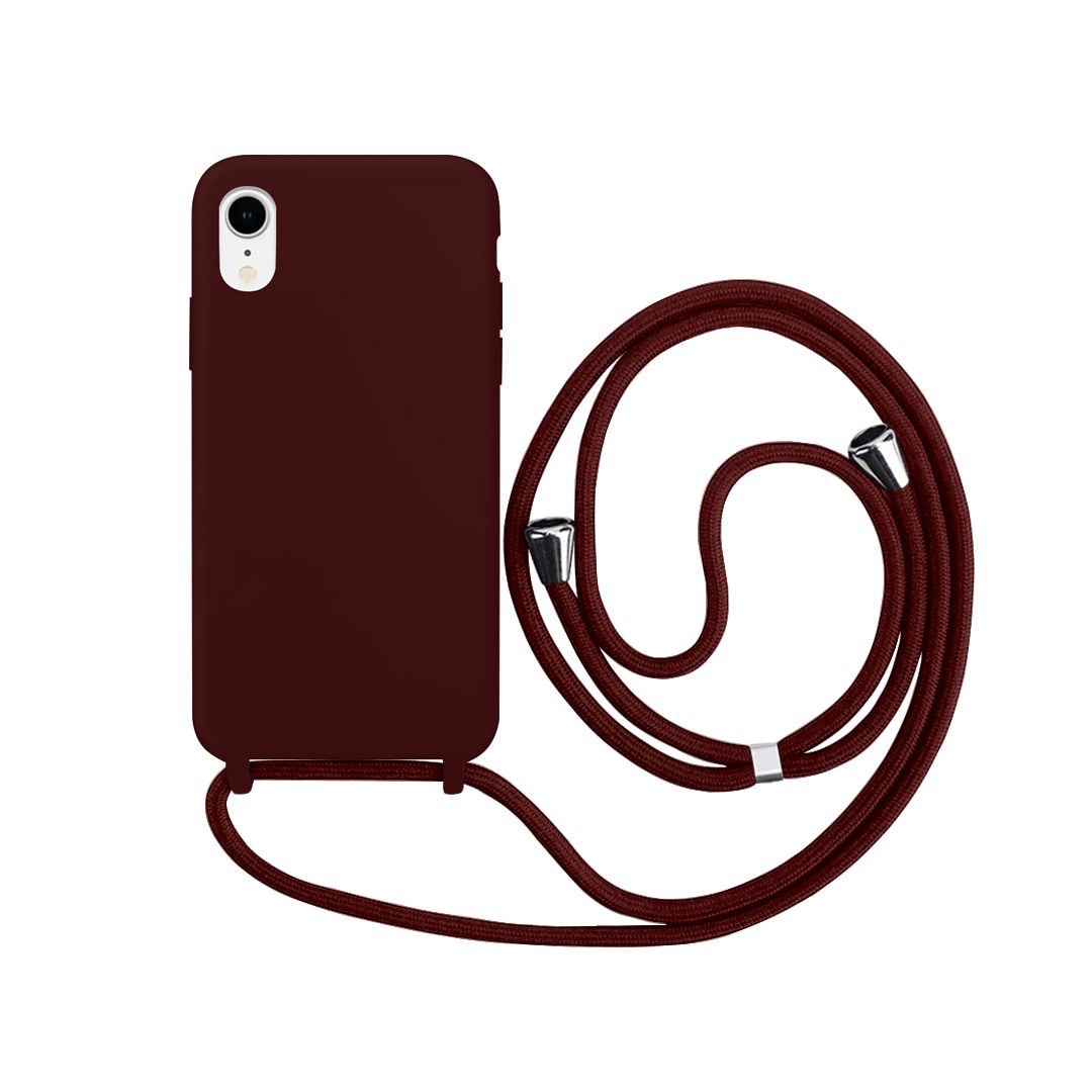 Capa com Alça para iPhone  - Vermelho Dark