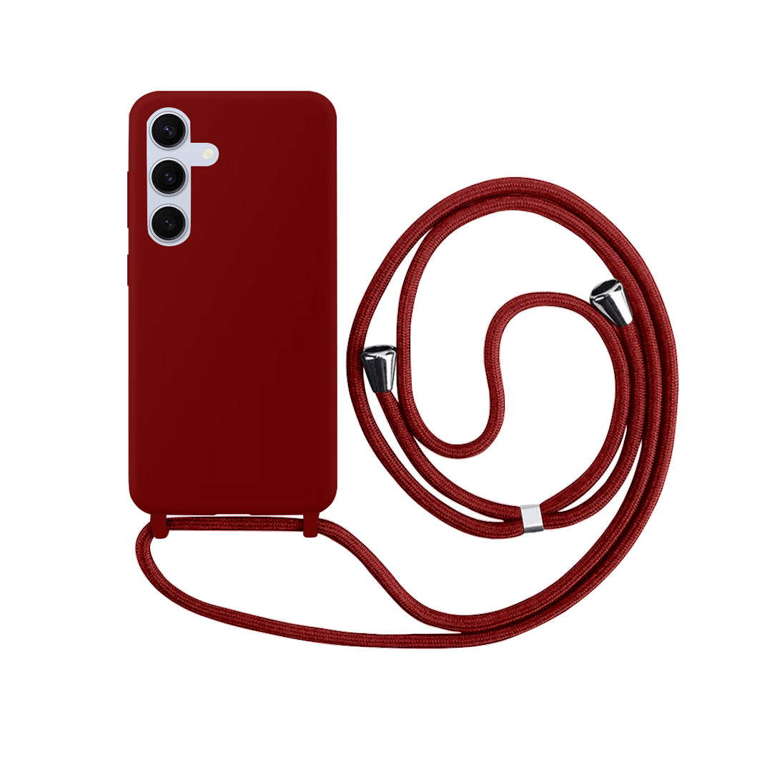 Capa com Alça Ajustável para Samsung A - Vermelho Dark