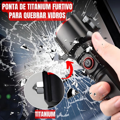 Lanterna Longo Alcance 2000m Com Foco Recarregável B-Max BM-8521