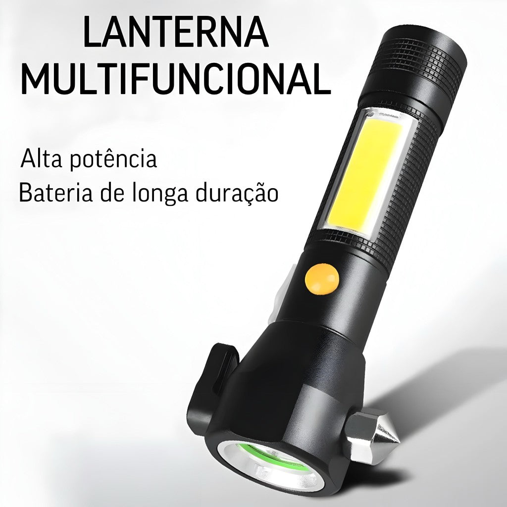 Lanterna Recarregável USB Alta Potência 450 Lúmens Inova KV-735
