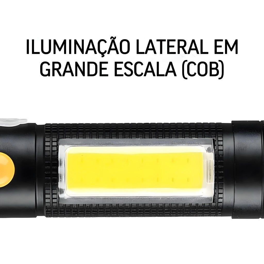 Lanterna Recarregável USB Alta Potência 450 Lúmens Inova KV-735